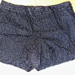 Black Lace Pattern J. Crew shorts